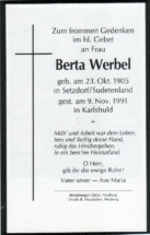 1991 - 09111991 Berta Werbel