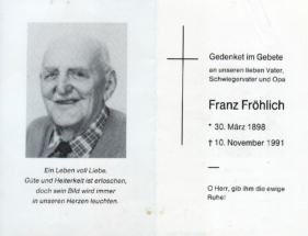 1991 - 10111991 Franz Fröhlich