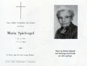1992 - 05011992 Maria Spielvogel