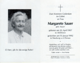 1992 - 15011992 Margarete Sauer
