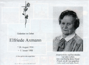 1998 - 05011998 Elfriede Axmann